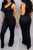 Casual O Neck Black One-piece Jumpsuit_ - Monica Fashion Boutique